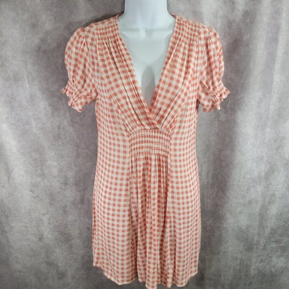 Urban Outfitters Dresses & Skirts - Urban Outfitters Women's Dress Casual Summer Plaid Short Sleeve Size Small